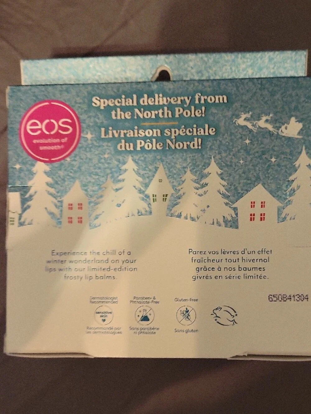 eos 3-Pack Spherical Lip Balm - White, Red, Light Blue
